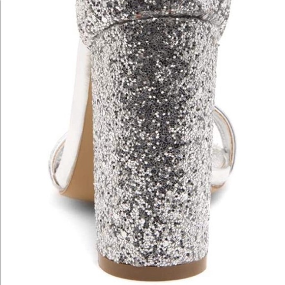 Glitter Open Toe Ankle Strap Sandal - Picture 2 of 8